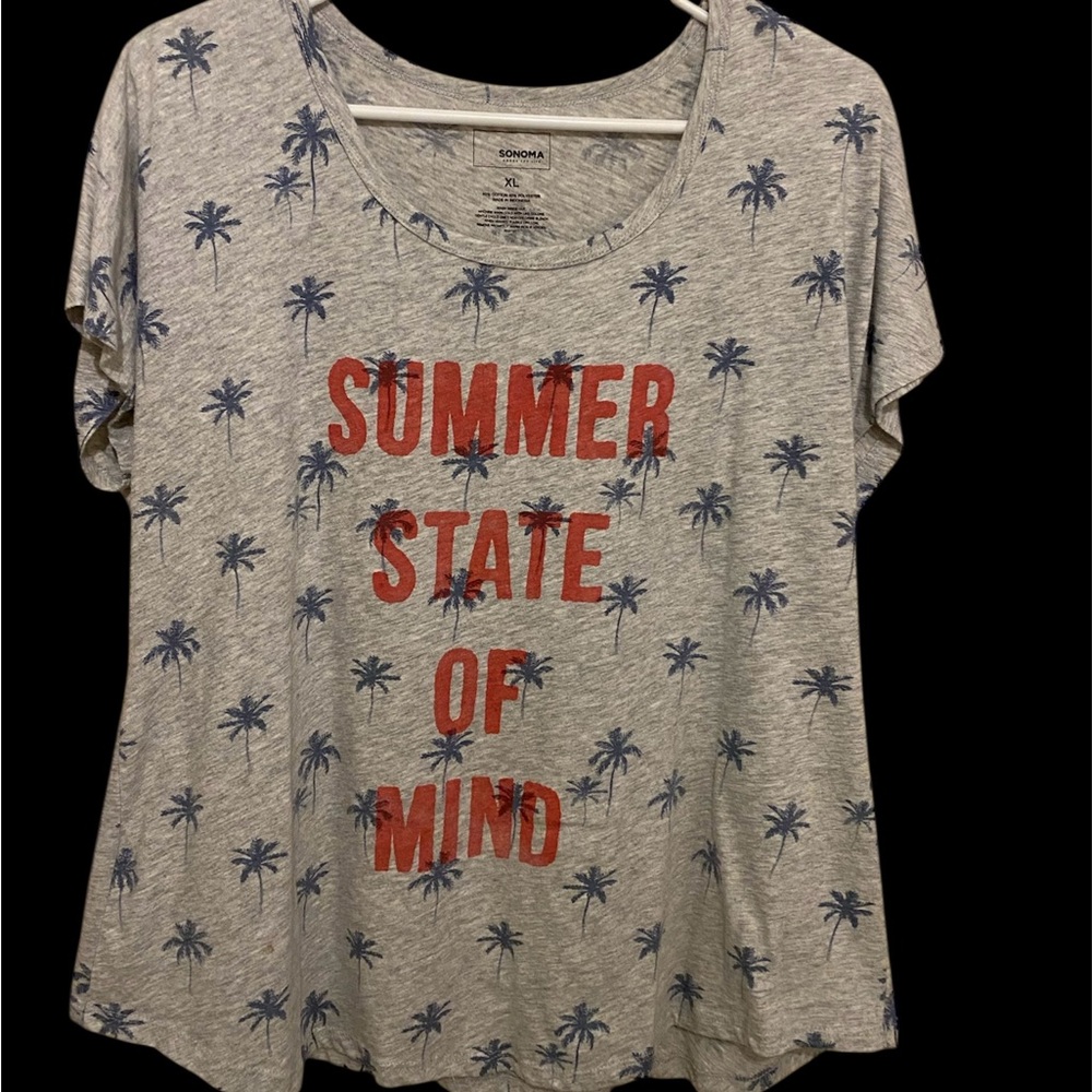“Summer State of Mind” Tropical Tee.